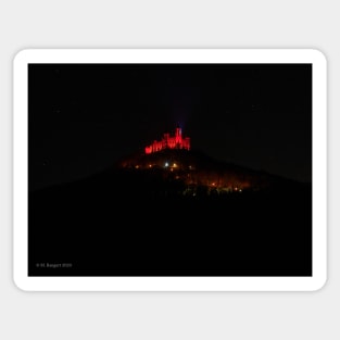 Hohenzollern Castle at night Sticker